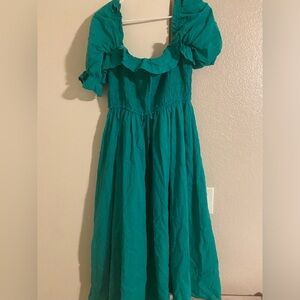 Green midi dress SZ Xl